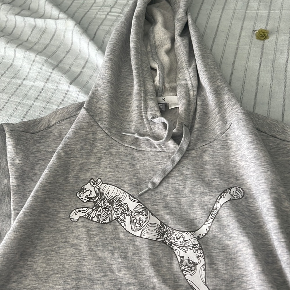 Puma crop top thick gray